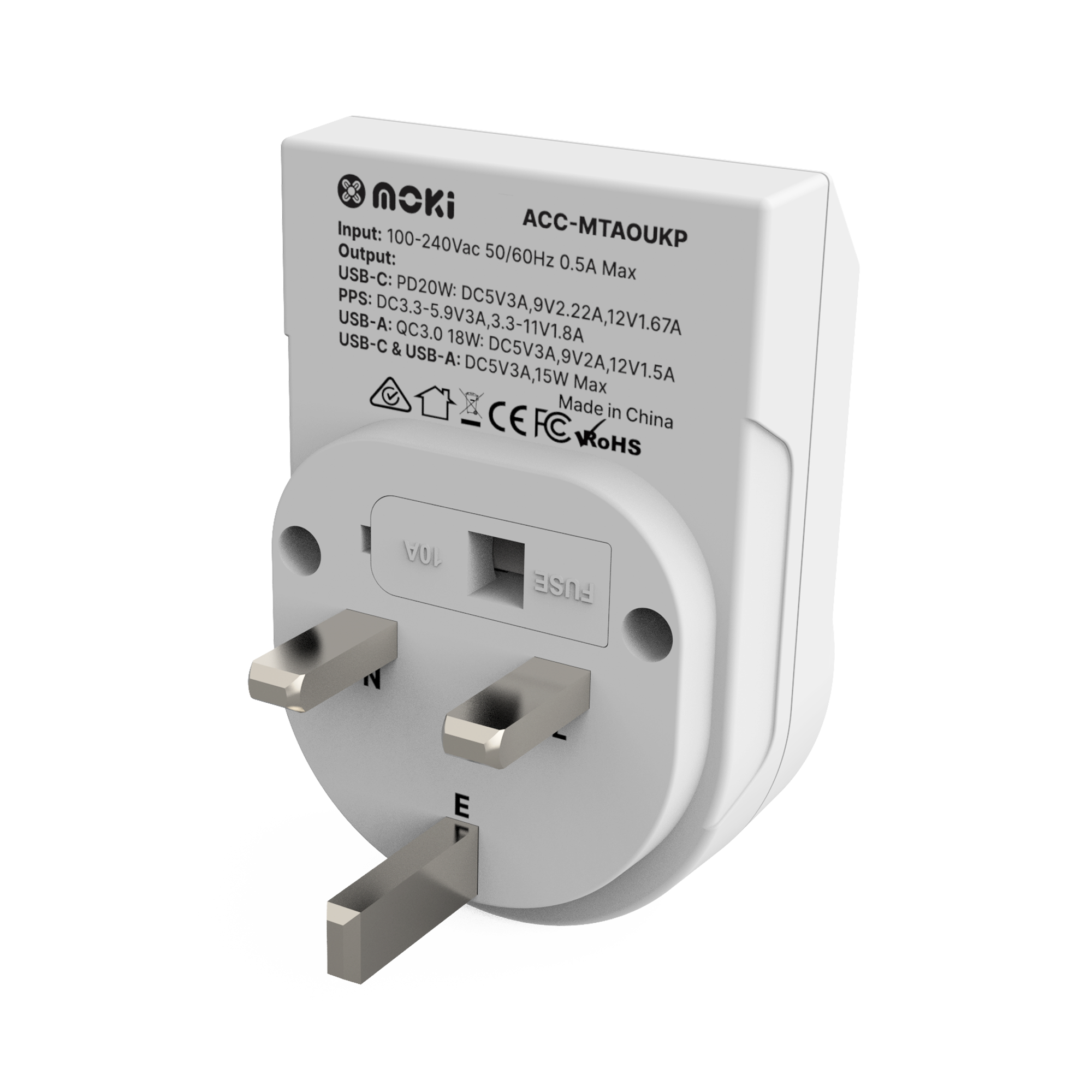 AU/NZ to UK Outbound - Travel Adaptor PLUS